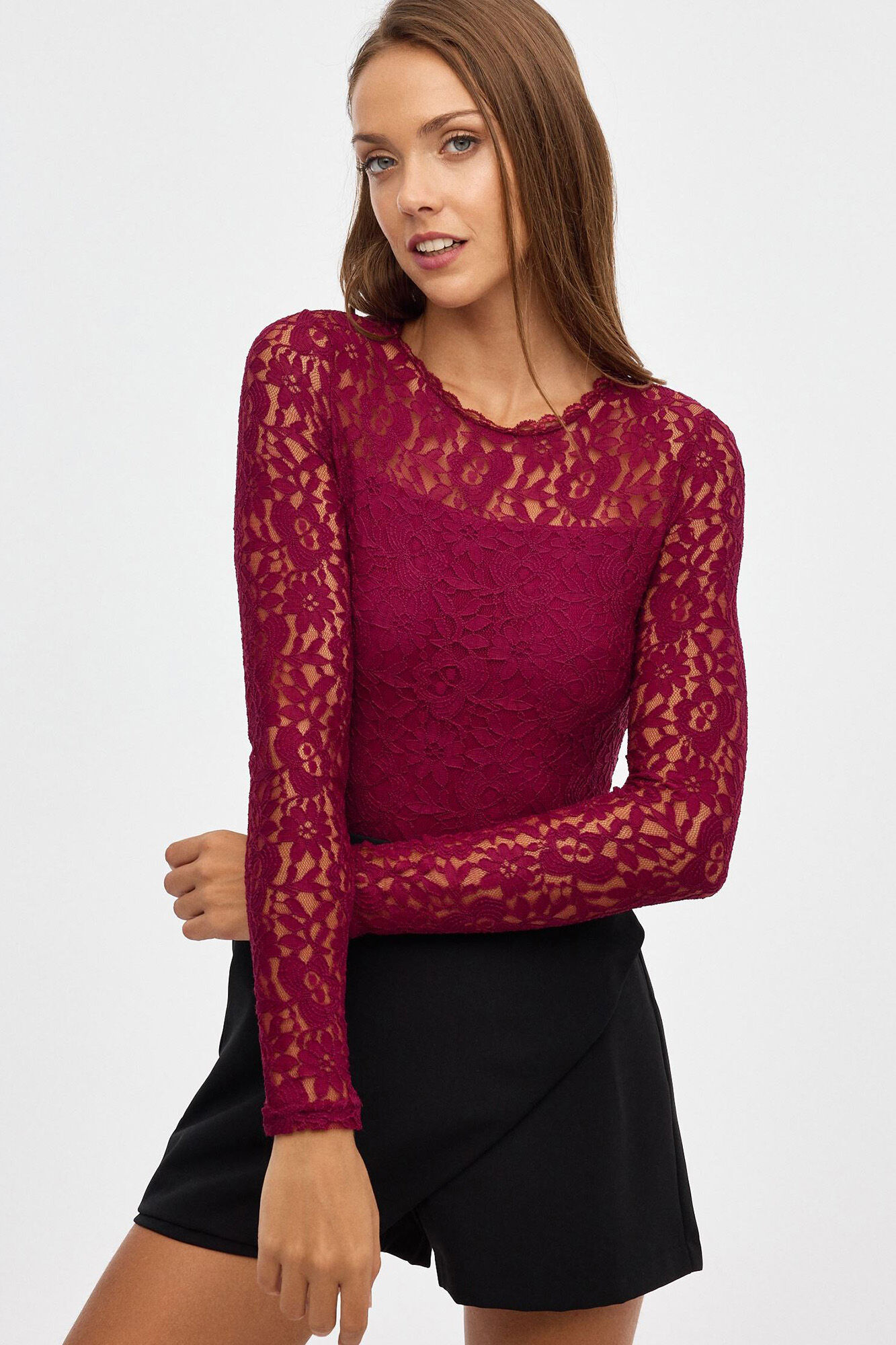 Body de renda para lingerie