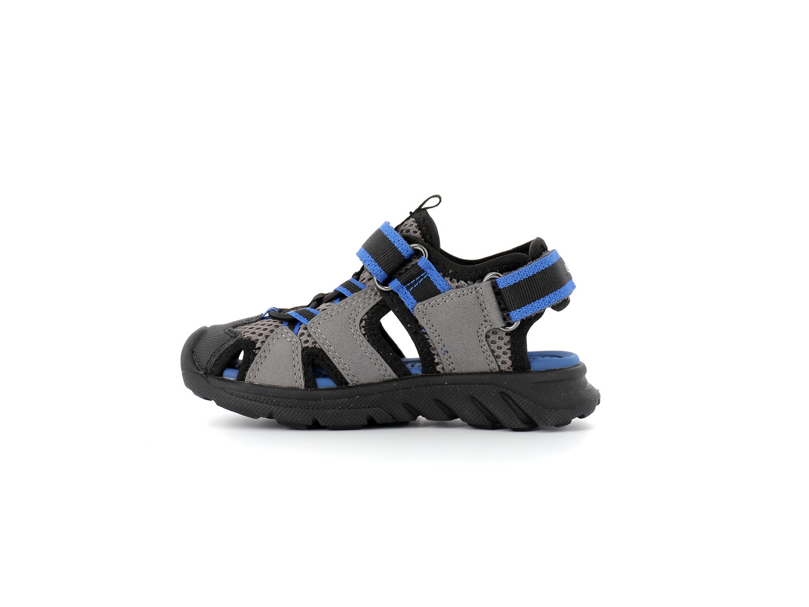 Geox-J AIRADYUM F J45F1F Matières combinées Noir-Bleu