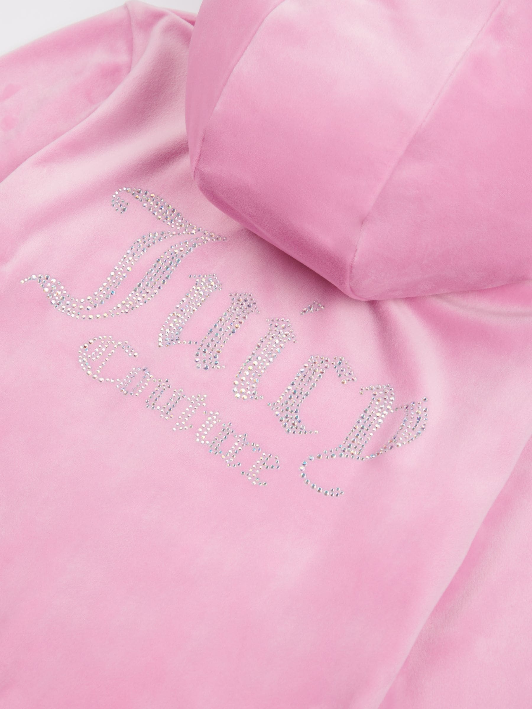 Roze/roestkleurig - Juicy Couture ruitvormige hoodie met rits