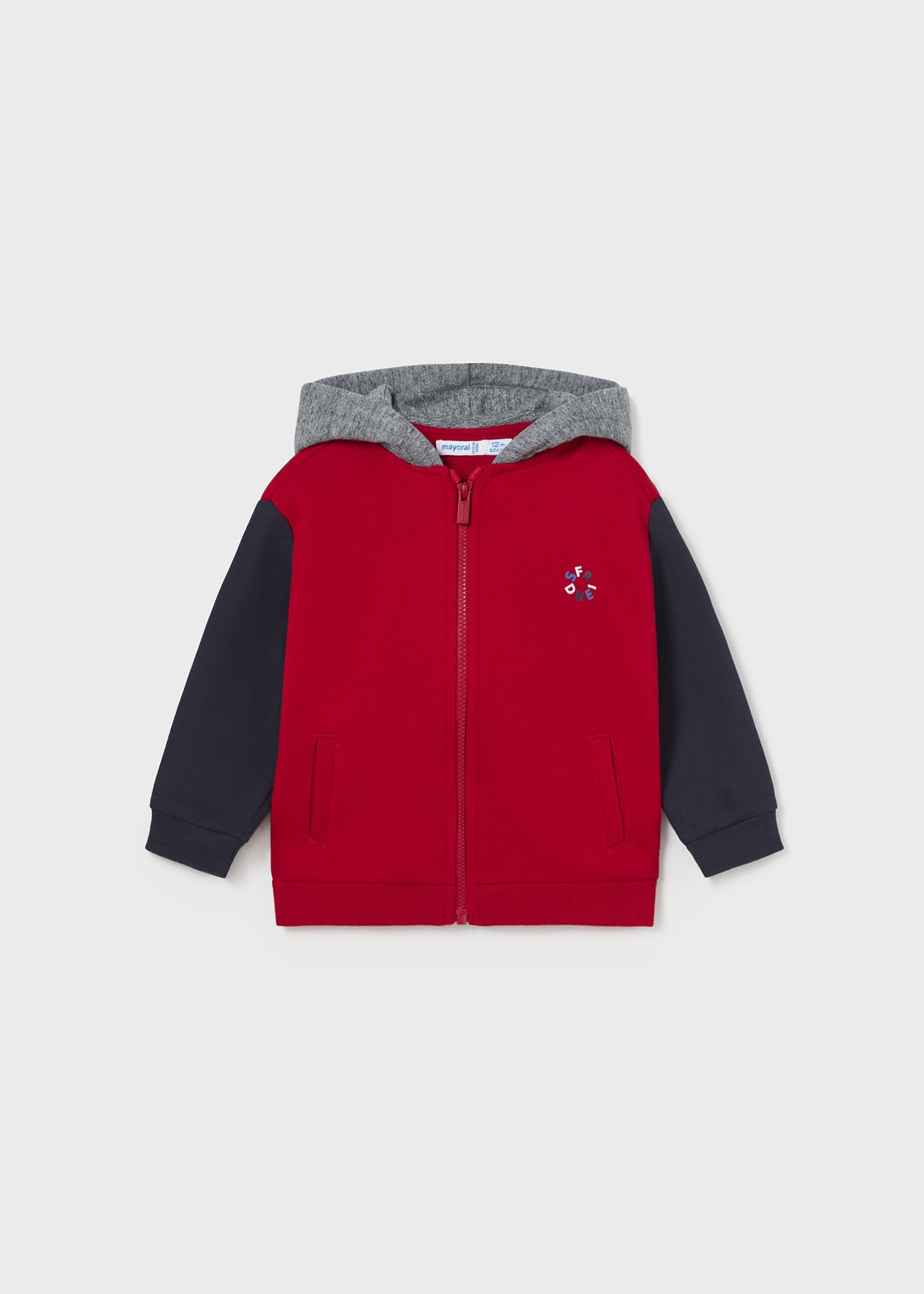 Conjunto de moletom de 3 peças com camiseta infantil