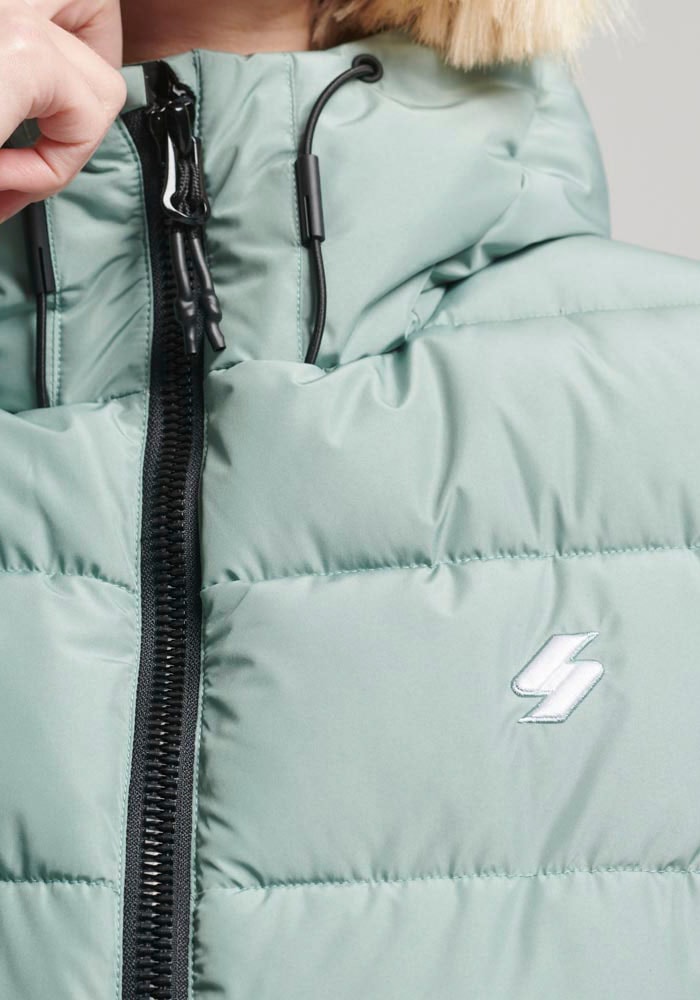 Superdry Steppjacke »HOODED SPIRIT SPORTS PUFFER« mit Kapuze aus wasserabweisendem Material