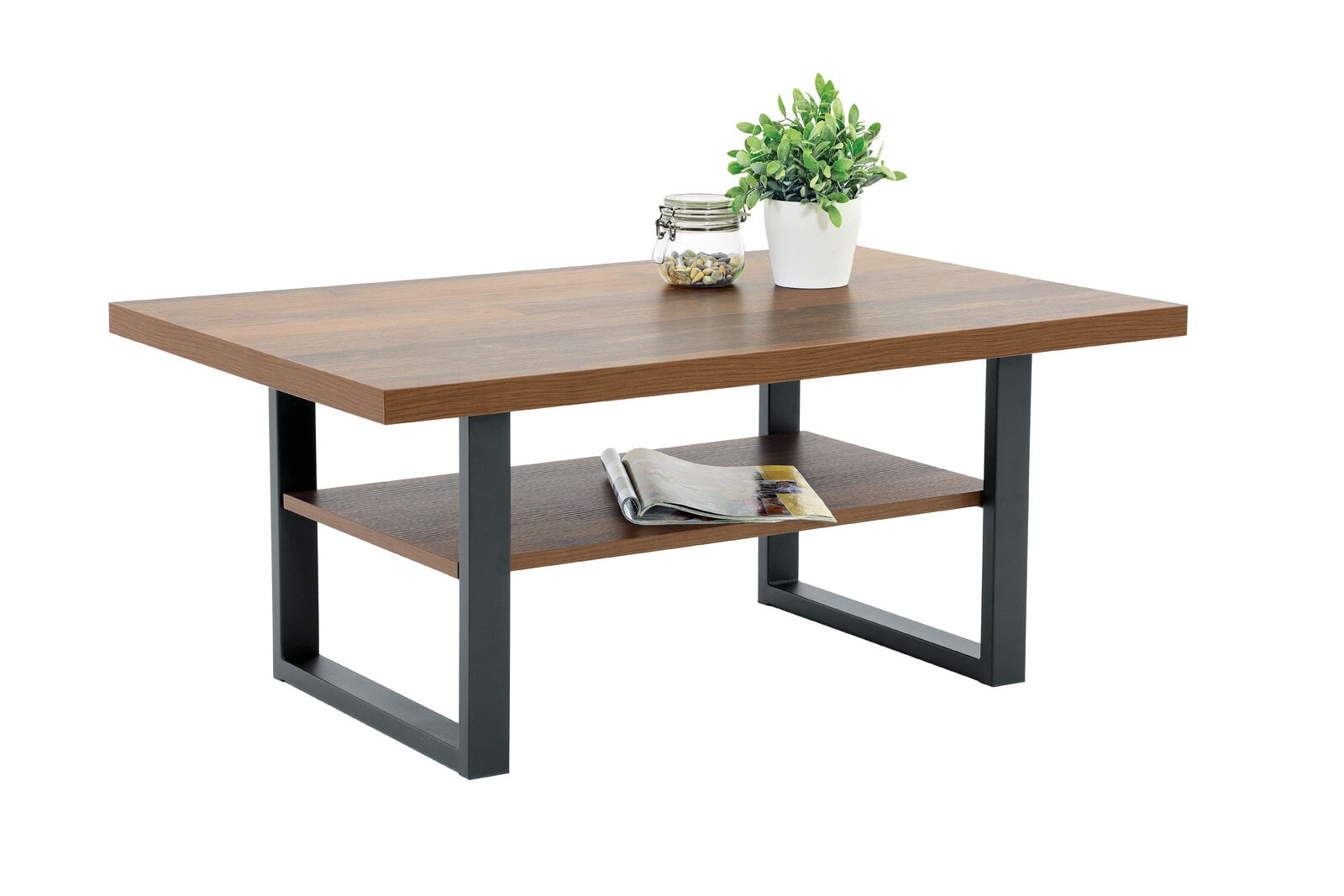 Couchtisch Anton Oldwood/Schwarz ca. 104 x 45 x 68 cm