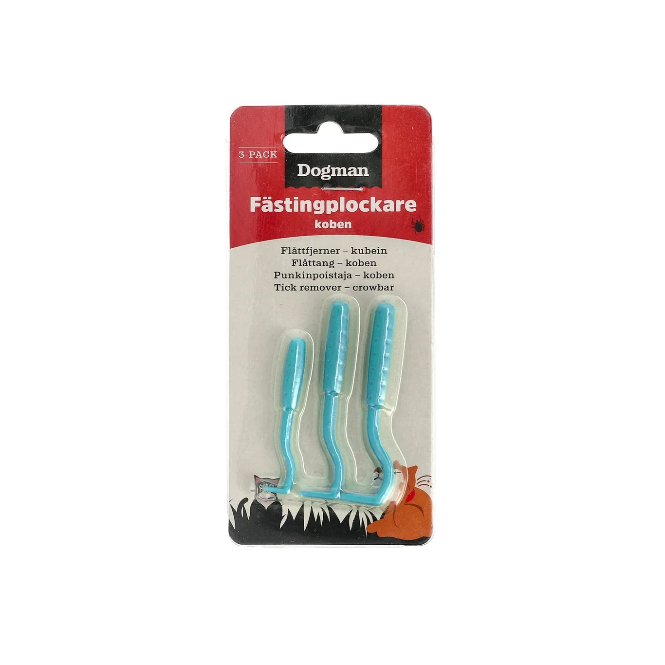 Dogman Flåttfjerner 3 pk