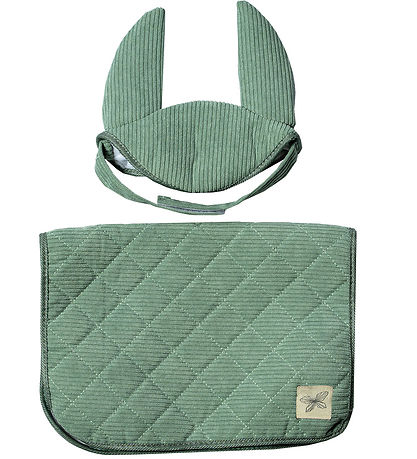 by ASTRUP Schabracke und Hütte für Stockpferde - Cord - Grün