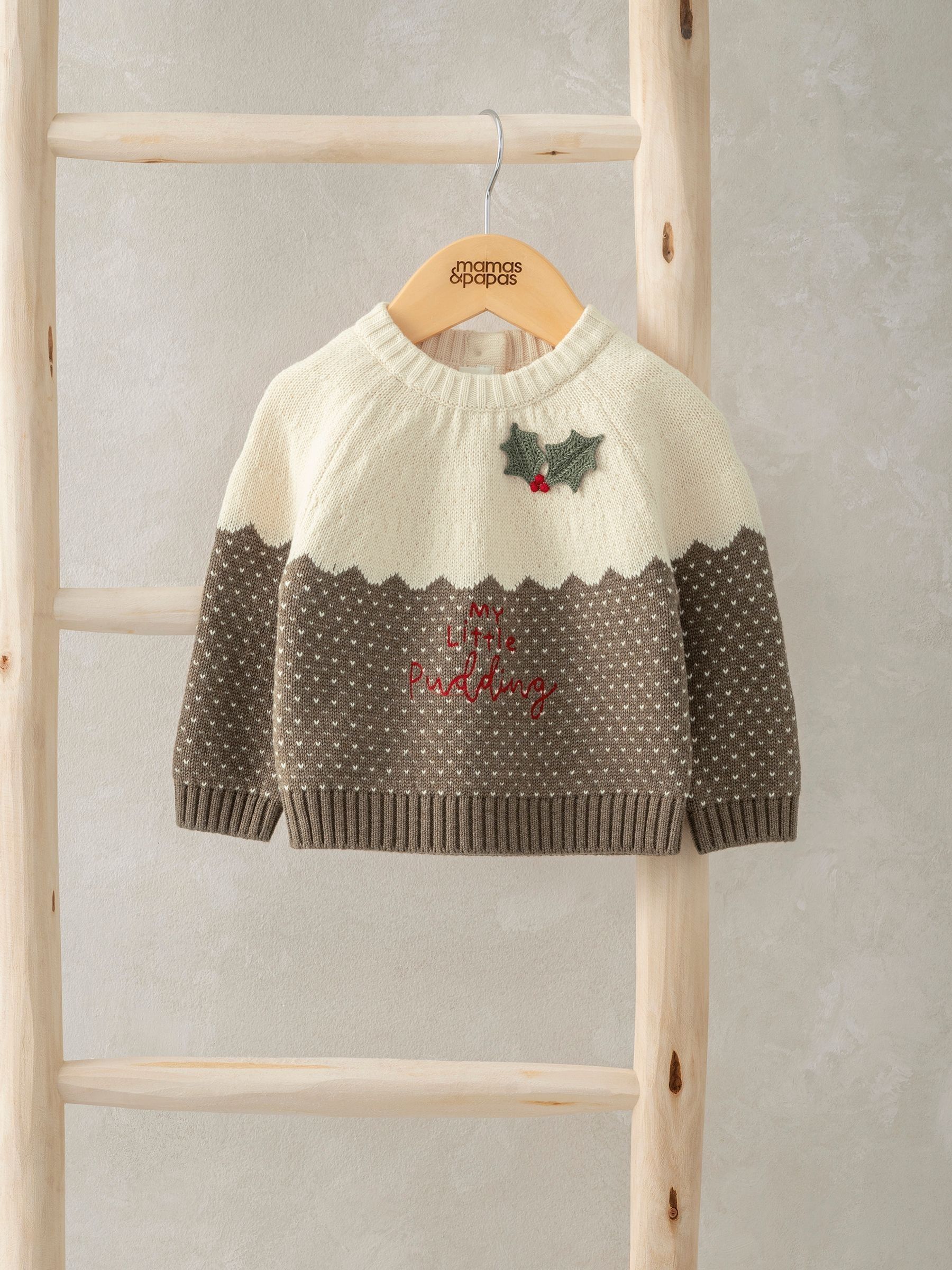 Mamas & Papas My Little Pudding kersttrui