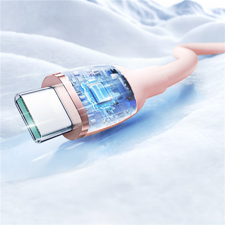 (1.2m) 3A USB A auf USB C Ladekabel Silikon Datenkabel - Rosa
