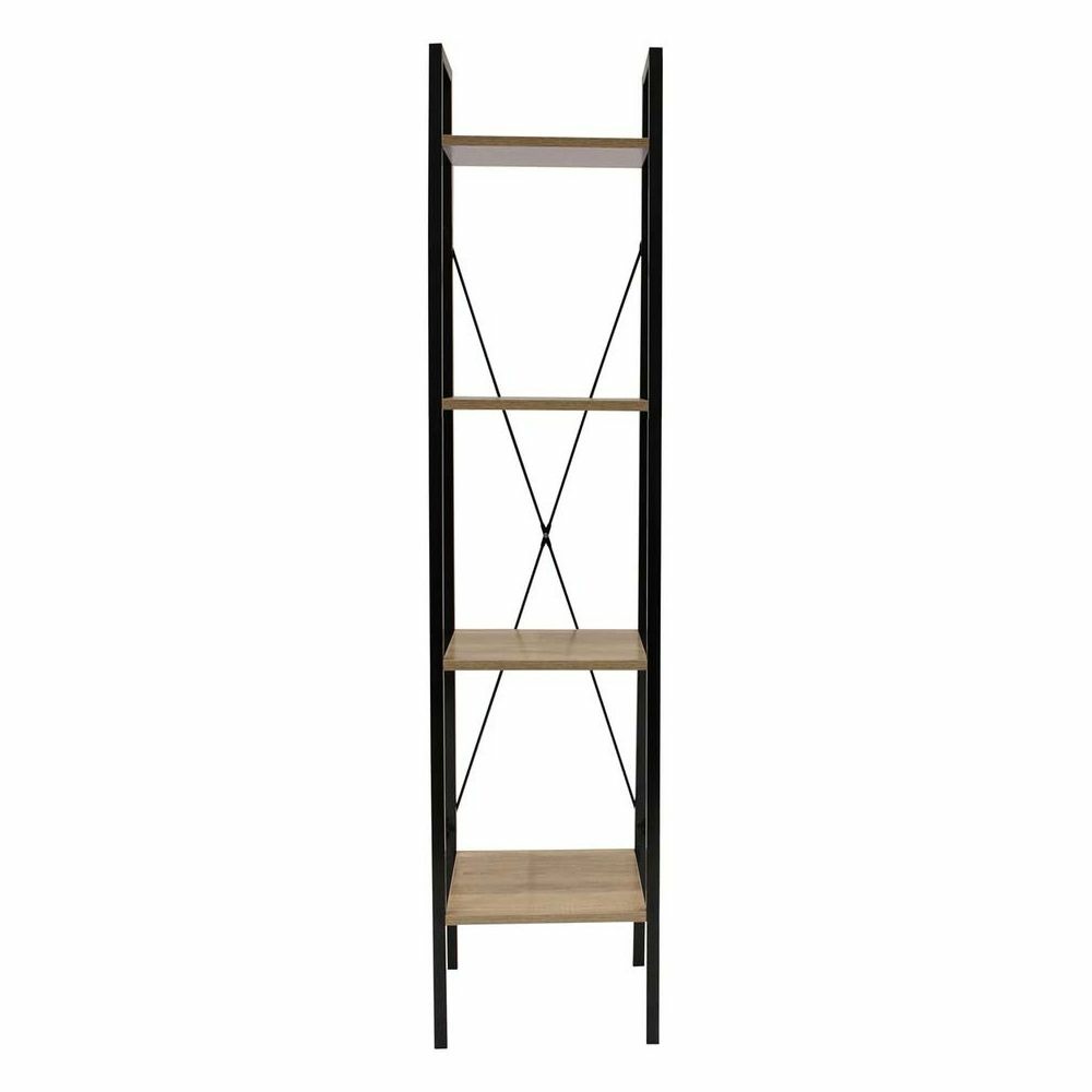 Etagère 4 tablettes en bois et métal savannah 34 cm