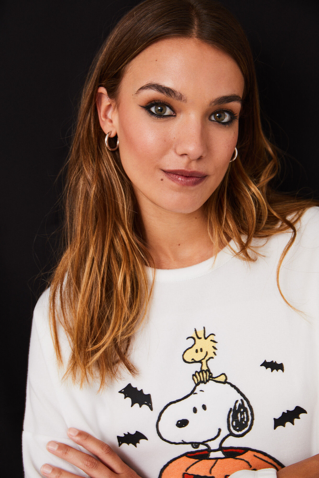 pijama de lã do Snoopy
