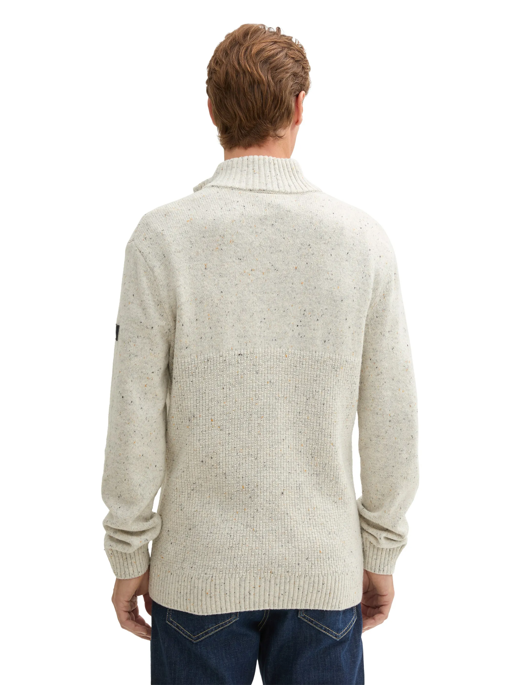 Herren Stricktroyer in melierter Optik
