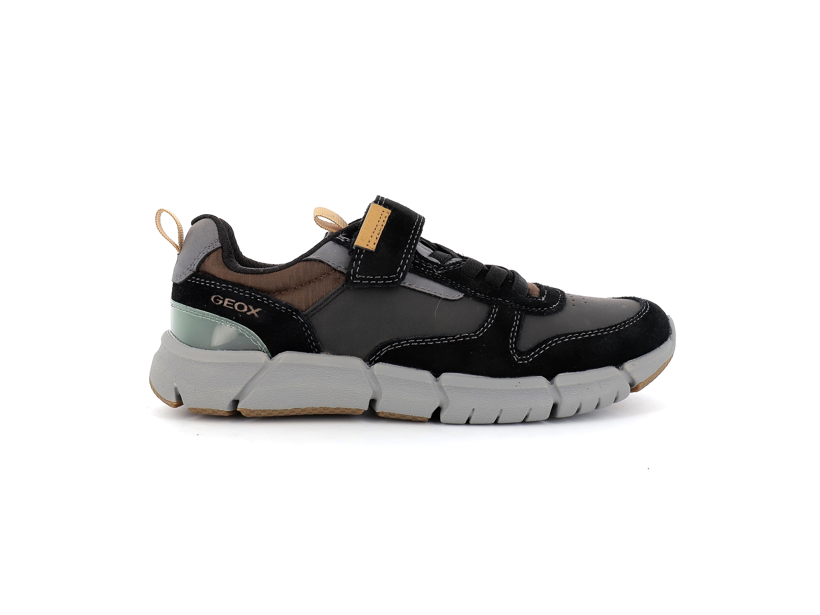 Geox-J FLEXYPER BOY-J169BC Cuir gras Noir