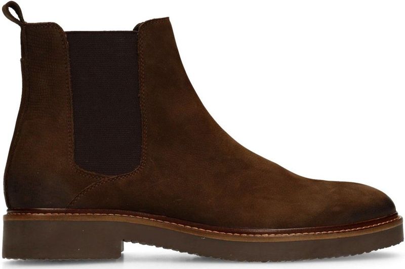 Manfield - Chelsea Boots - Taupe - Nubuck