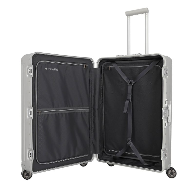Valise rigide Next Aluminium 77 cm Argent