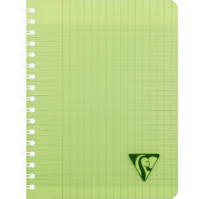 Cahier spirale Clairefontaine Linicolor Fresh17 x 22 cm assorti aléatoire grands carreaux  - 180 pages