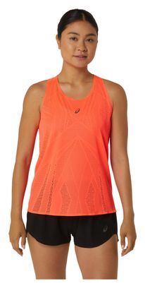 Débardeur Femme Asics Metarun Rouge