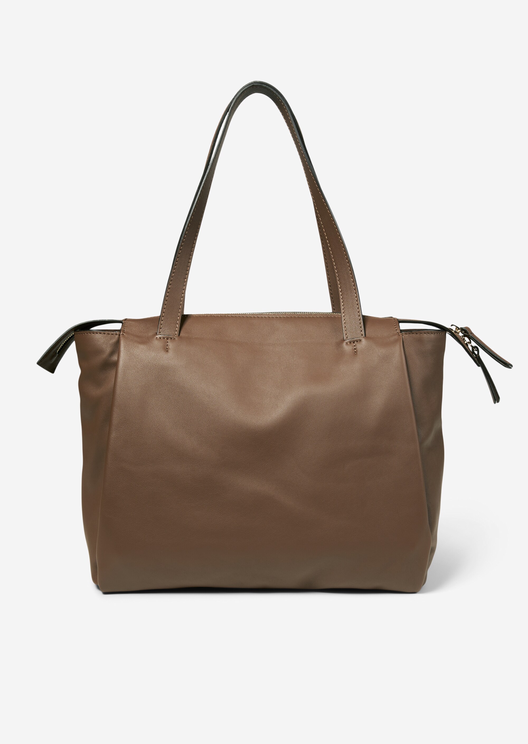 Shopper aus fein genarbtem Rindleder
