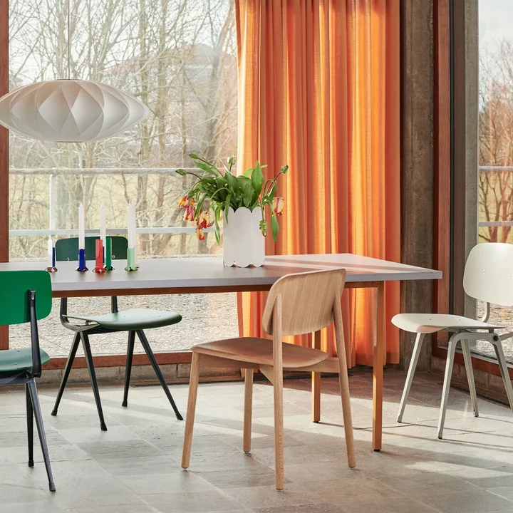 HAY - Two-Colour Esstisch, 240 x 90 cm, mint / elfenbein