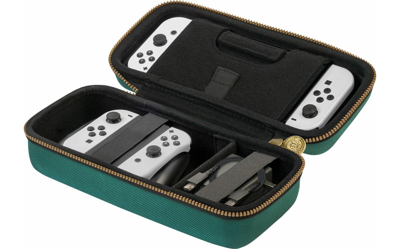 Switch OLED Official Traveler System Case Zelda Groen