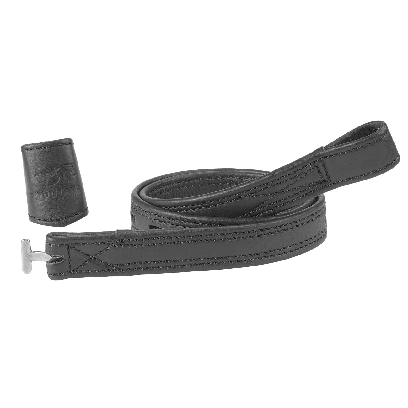 Equinate Slimline Mono Steigbügelriemen schwarz 80 cm