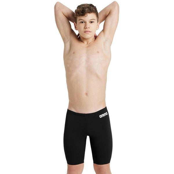 Køb Arena Team Swim Jammer Lange Badeshorts Solid Black-White