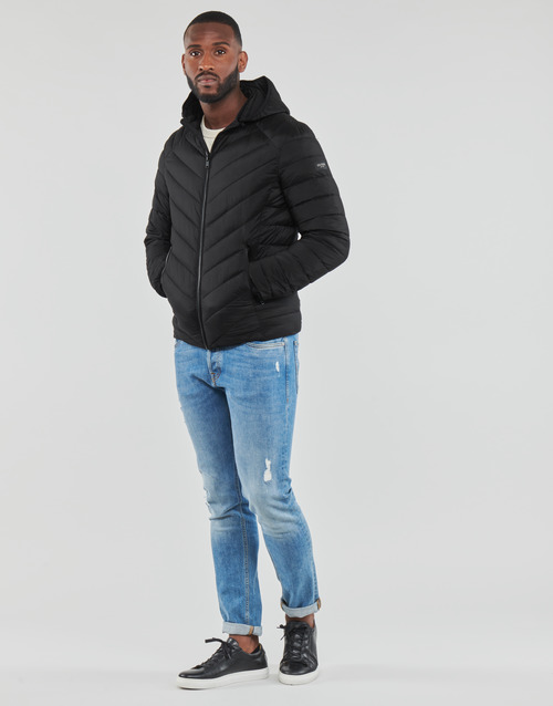 Guess - STRETCH HOODIE JACKET - Noir