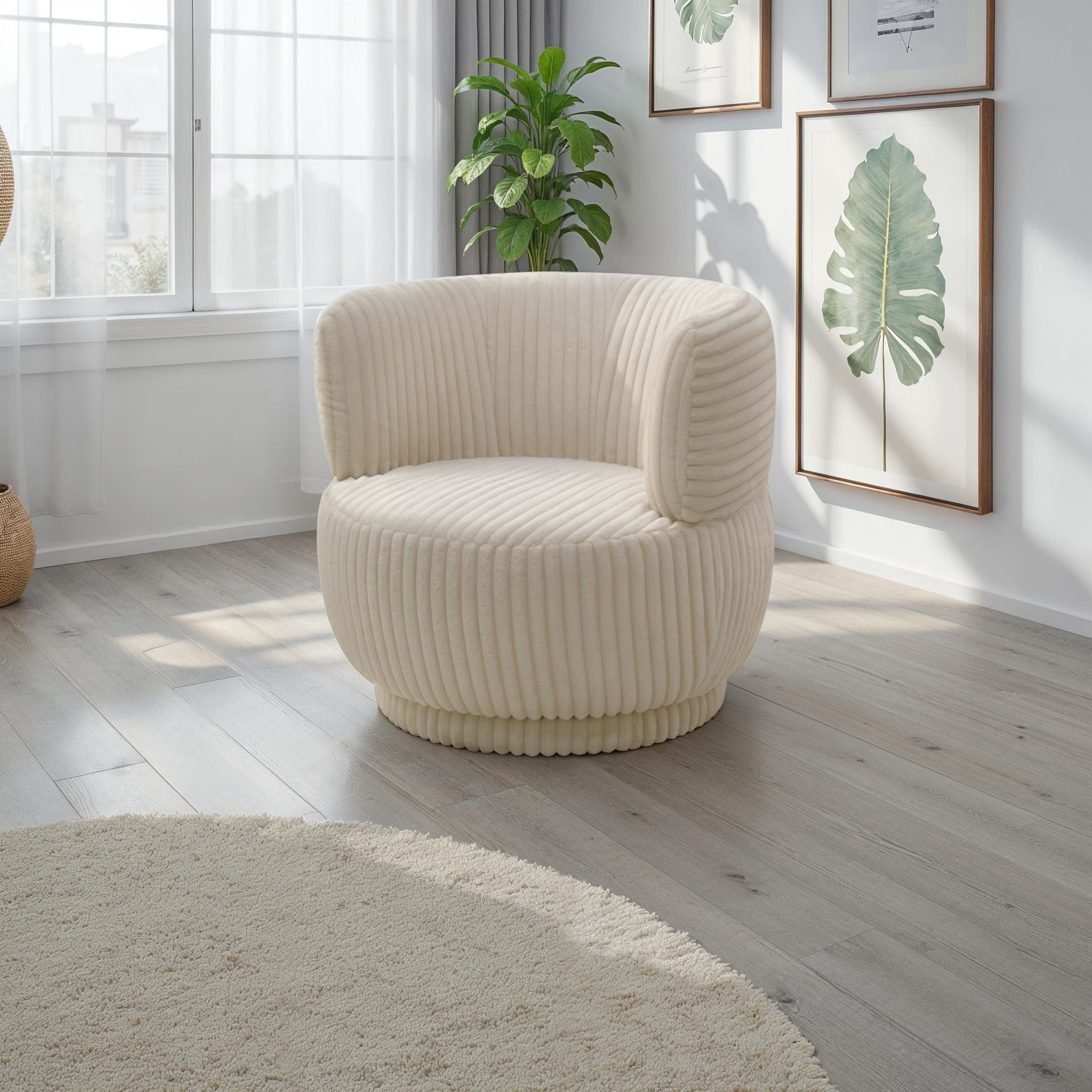 DOMO collection Sessel »Bruges, Loungesessel mit Drehfunktion«