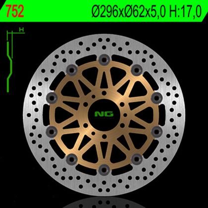 Disque de frein Rond NG flottant