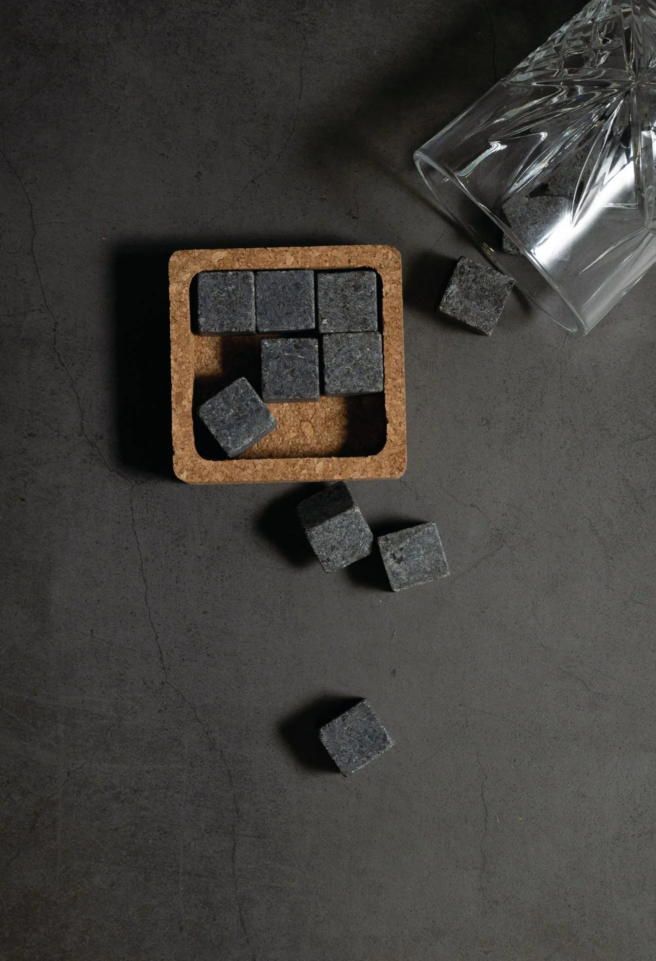 Isbiter grå - 7,8x7,8x2,9 cm