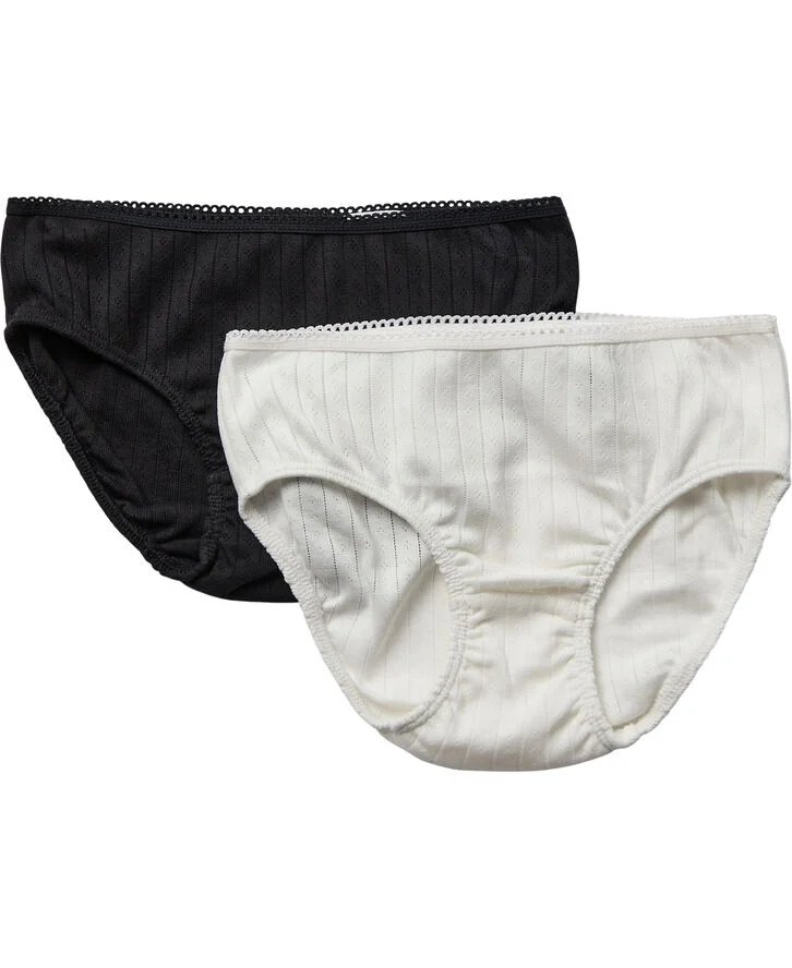 Magasin du Nord Collection Ava briefs 2-Pack - Organic GOTS Star white