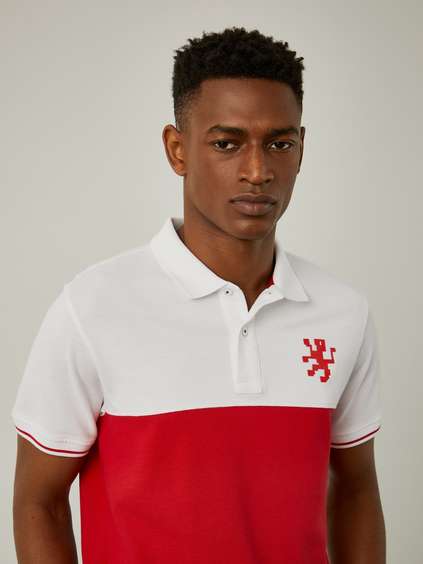 Polo bicolor slim fit