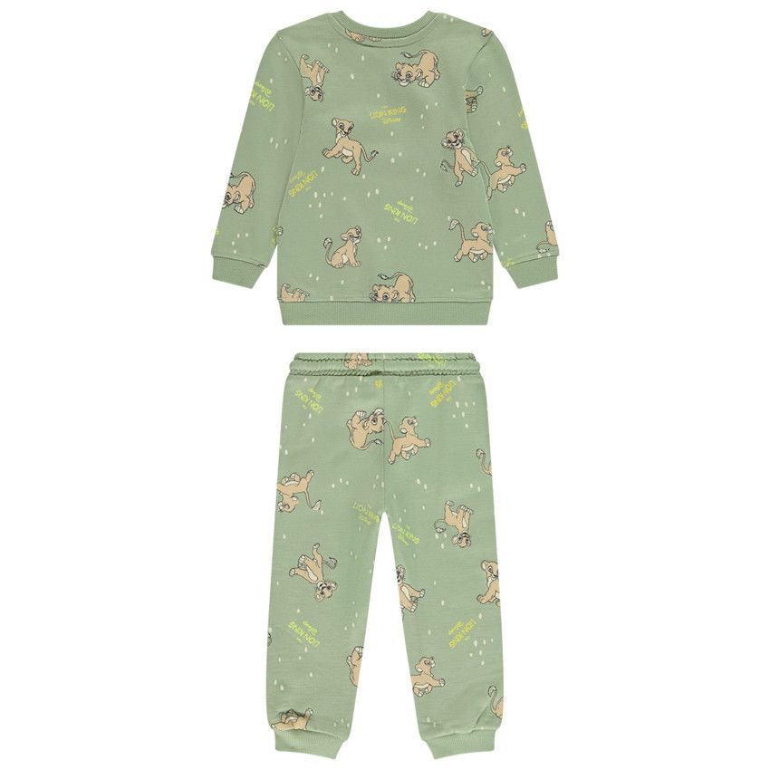 Ensemble jogging molleton Le Roi Lion Disney pour bébé garçon - Vert