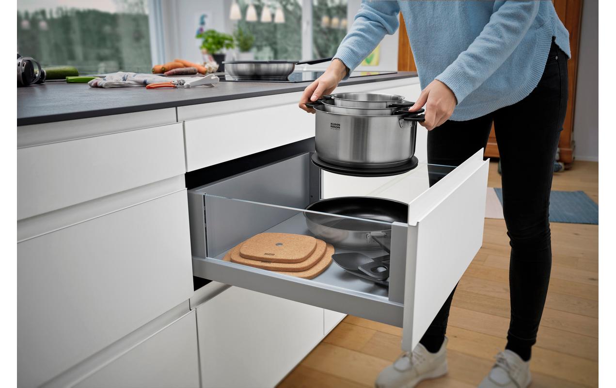 Kochtopf-Set Smart & Compact 16 cm/20 cm/24 cm, 3-teilig<br>Stapelbare Kochtöpfe