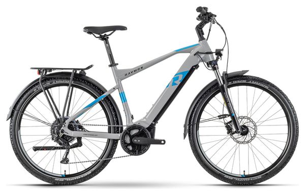 VTC Electrique Raymon CrossRay E 6.0 Tektro M350 9V 630Wh 27.5'' Gris 2024