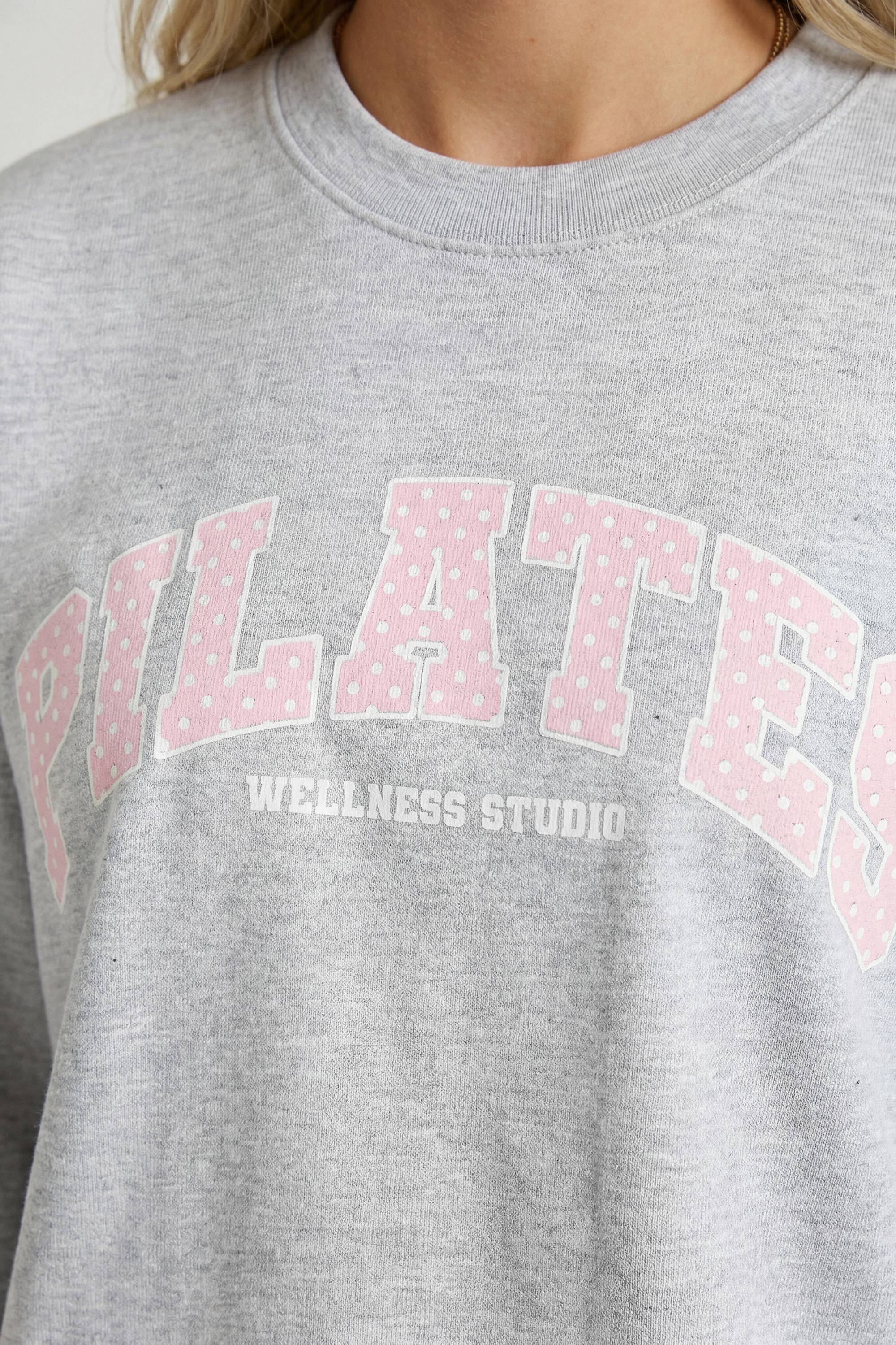 boohoo Sweat-shirt Oversize Imprimé Pilates À Pois