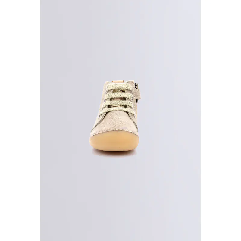 Sonizip Beige champagne BOTTILLONS Cuir Fille