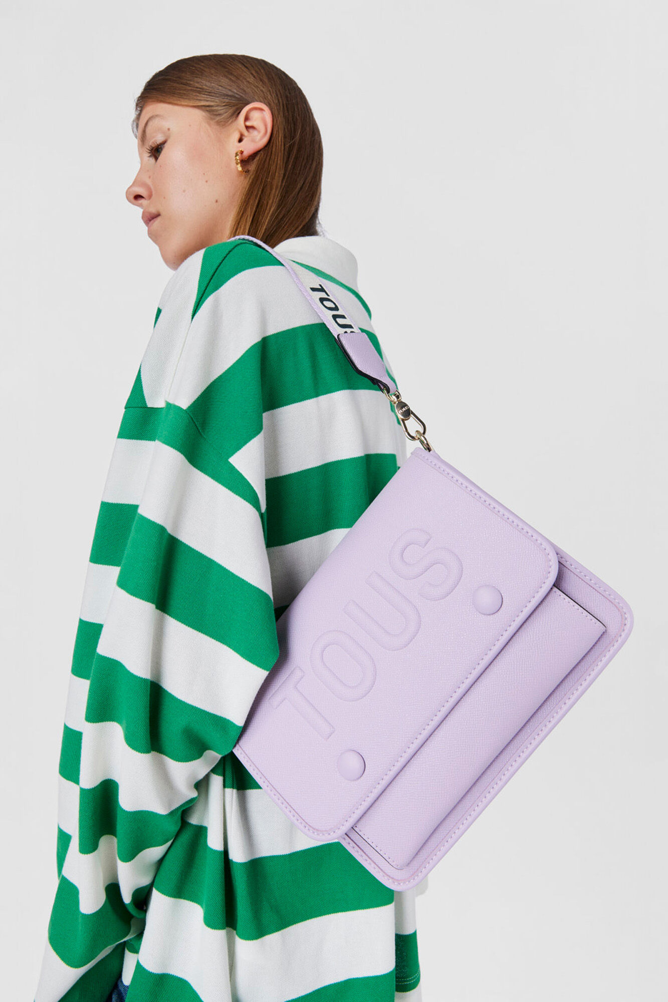 Bolsa de ombro média Audree, malva, La Rue - Lilás
