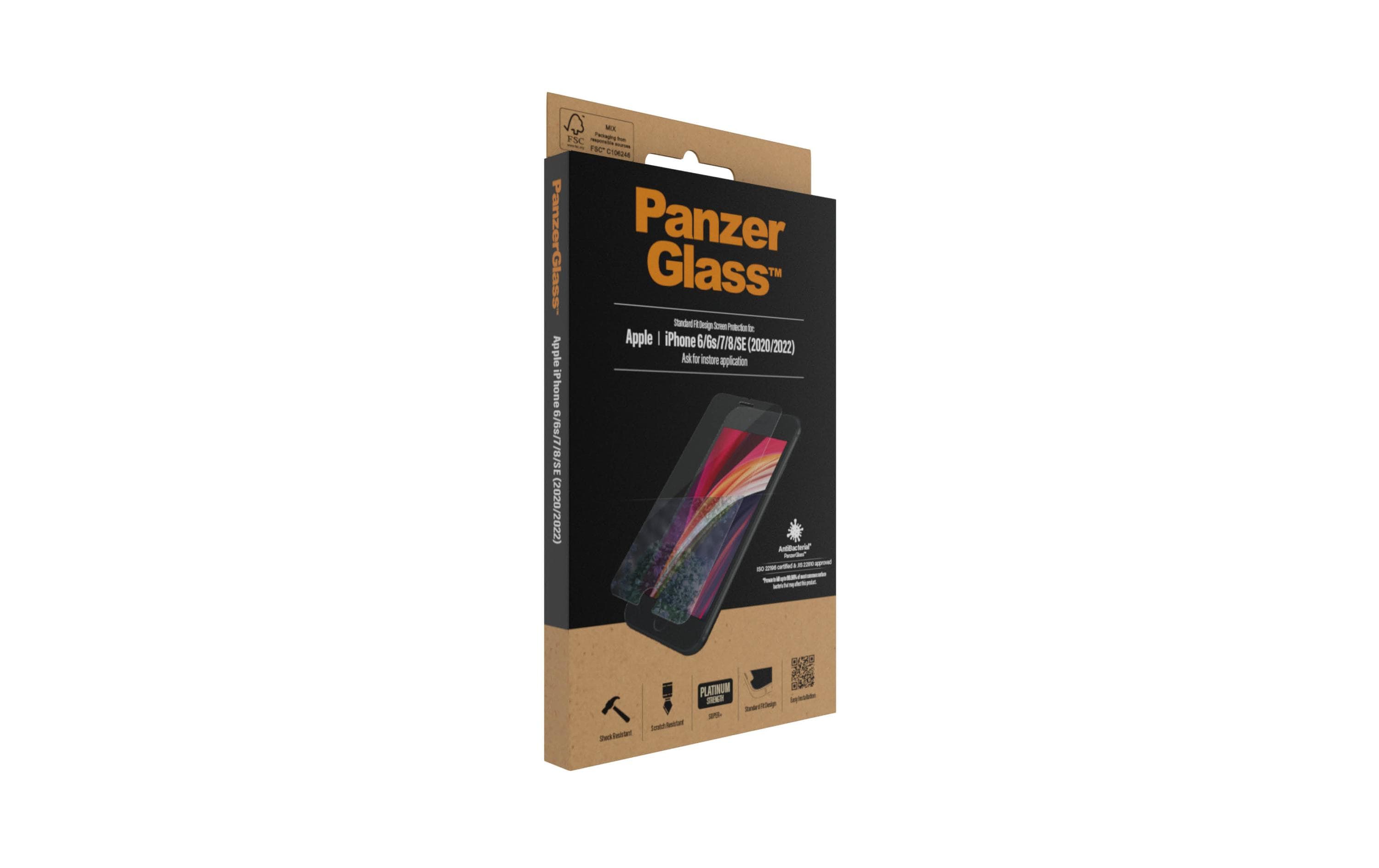 Displayschutz Standard Fit iPhone 6/6S/7/8/SE 2020/2022Display-Schutzfolie für das Apple iPhone 6/iPhone 6s/iPhone 7/iPhone 8/iPhone SE (2. Gen. / 2020)/iPhone SE (3. Gen. / 2022)