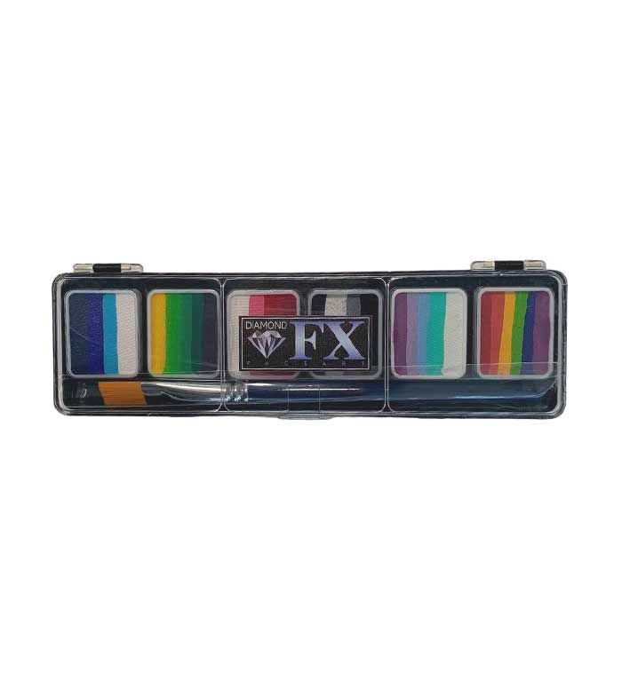 Paleta Diamond FX - Split Cakes 6 Aquacolor - Shine