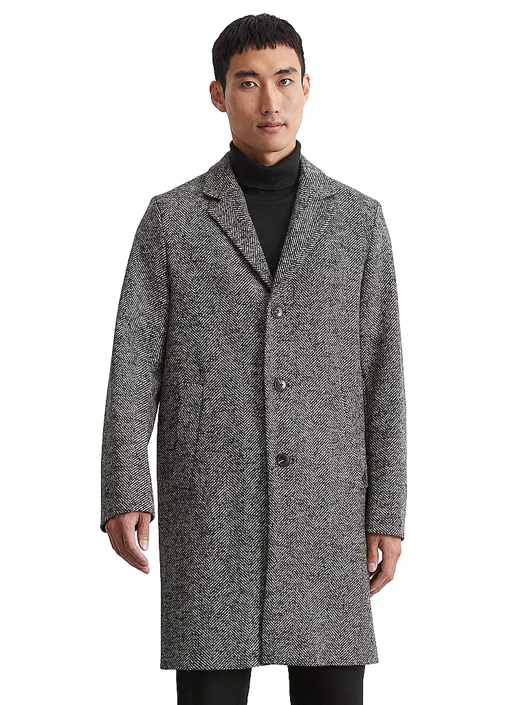 MARC O'POLO Wollmantel schwarz