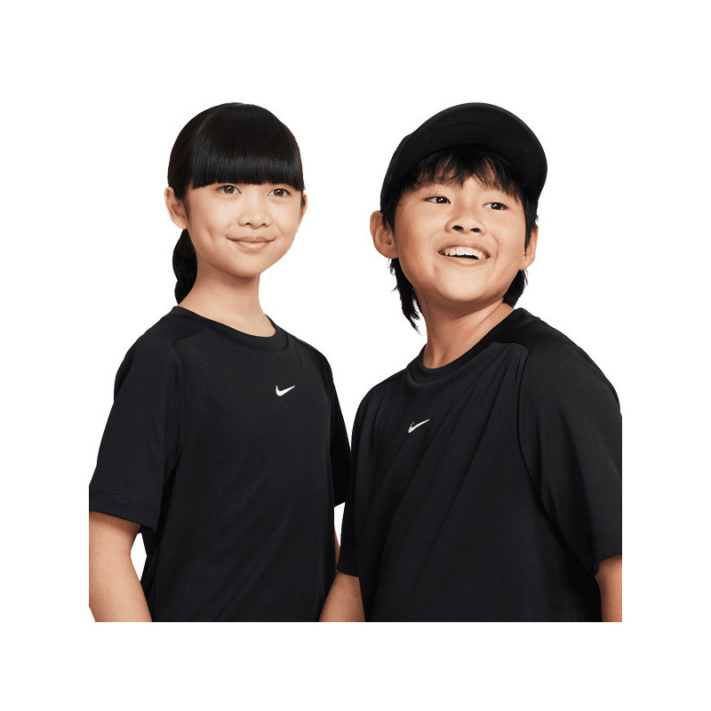 Tee-shirt enfant Nike logo Dri-Fit Multi noir