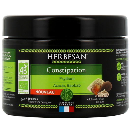 Herbesan Constipation : poudre de psyllium - Laxatif de lest