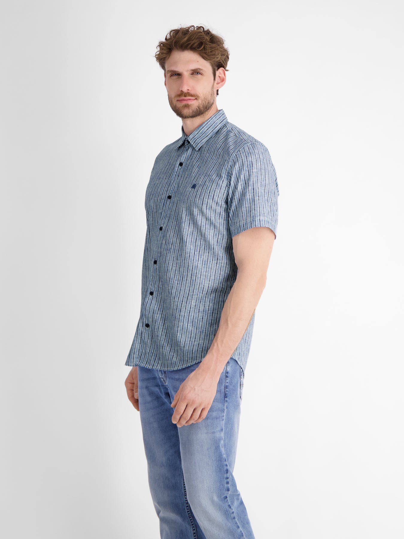 Gestreiftes Herren Sommerhemd