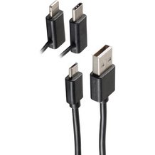 Câble de données & de charge BASIC-S 3en1, 2,0 m