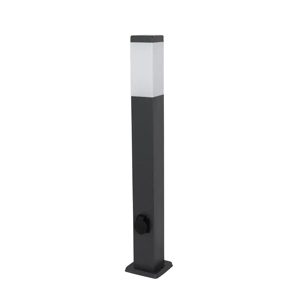 Qazqa staande buitenlampen malios zwart e27