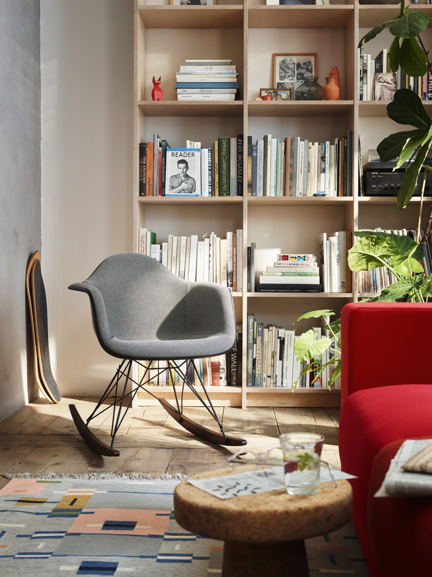 Schommelstoel RAR dark esdoor onderstel deep black