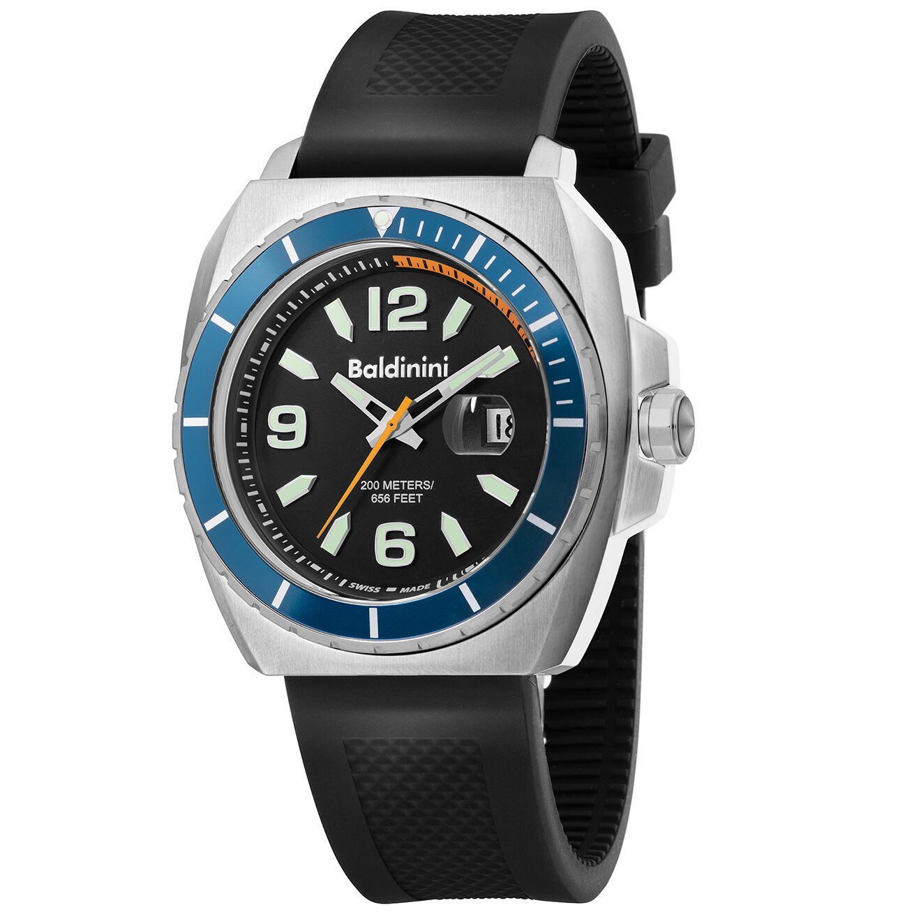 Baldinini Montre Homme en Caoutchouc Acqua noire