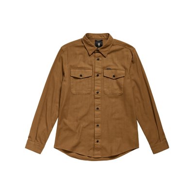 Chemise à manches longues homme Marine Slishirt MARRON G-STAR