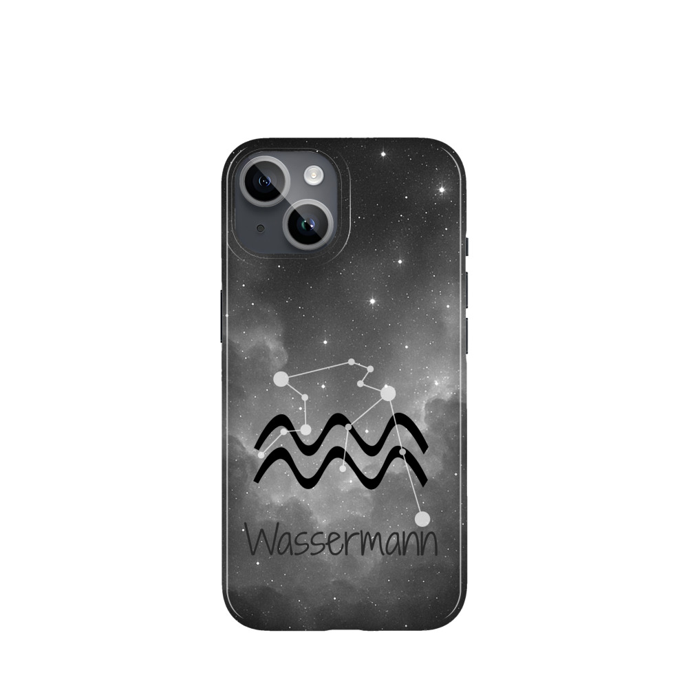 iPhone 14 Kunststoff Hülle Wassermann 4 - Grau