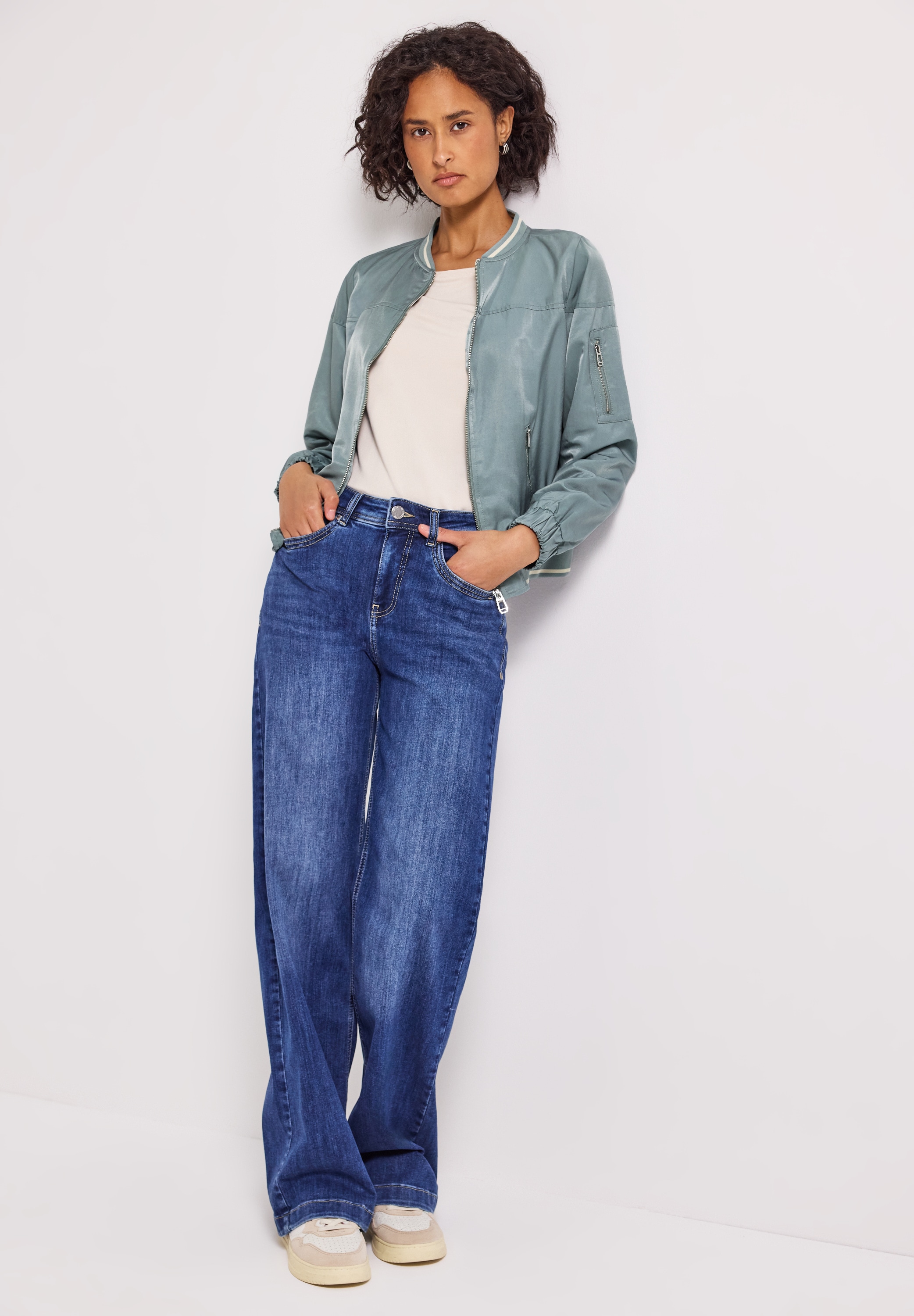 STREET ONE Blouson mit College-Details