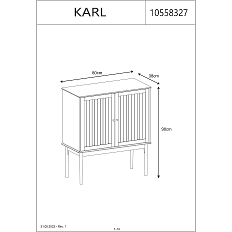 Karl skab - bambus