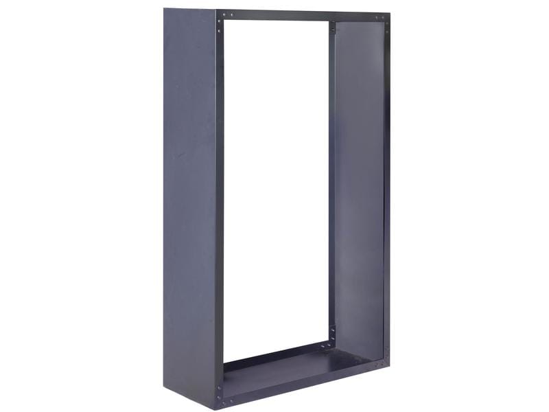 Innovesta Holzregal Metall, 94 x 35 x 149 cm, Schwarz Kaminholzregal, zum Lagern von Brennholz